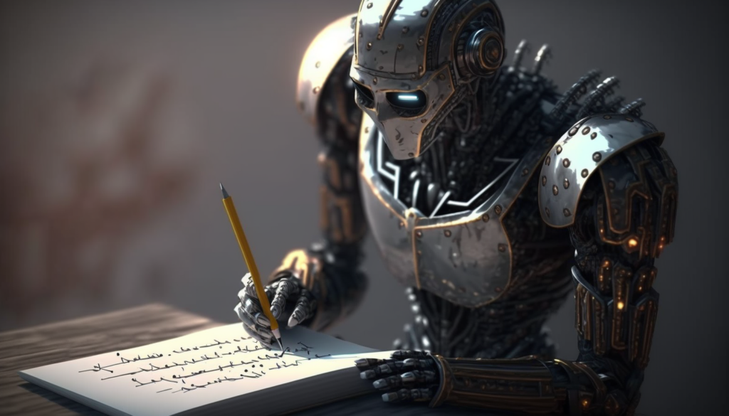 AI Robot Writing